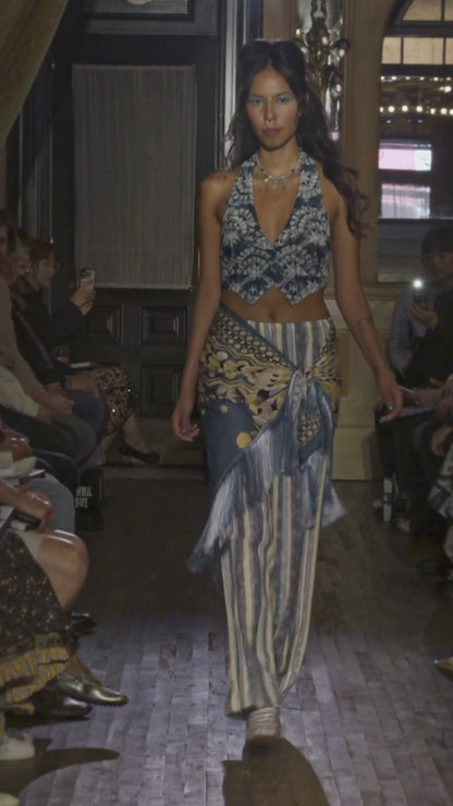 Pueblo Deco Border Fringe Shawl | Anna Sui
