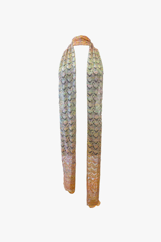 Ombre Space Dye Crochet Scarf - Sunset | Anna Sui