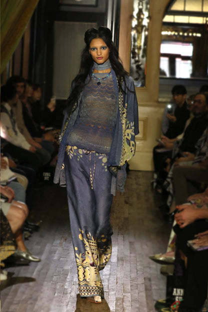 Ombre Space Dye Crochet Scarf - Twilight | Anna Sui