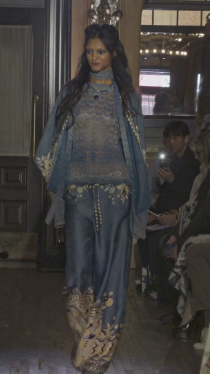 Ombre Space Dye Crochet Scarf - Twilight | Anna Sui