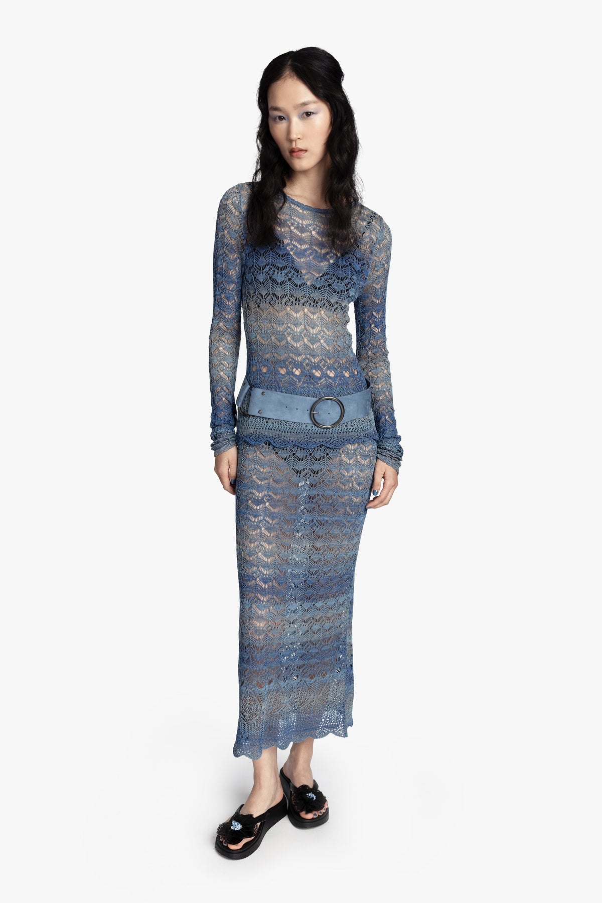 Suede Belt - Denim | Anna Sui