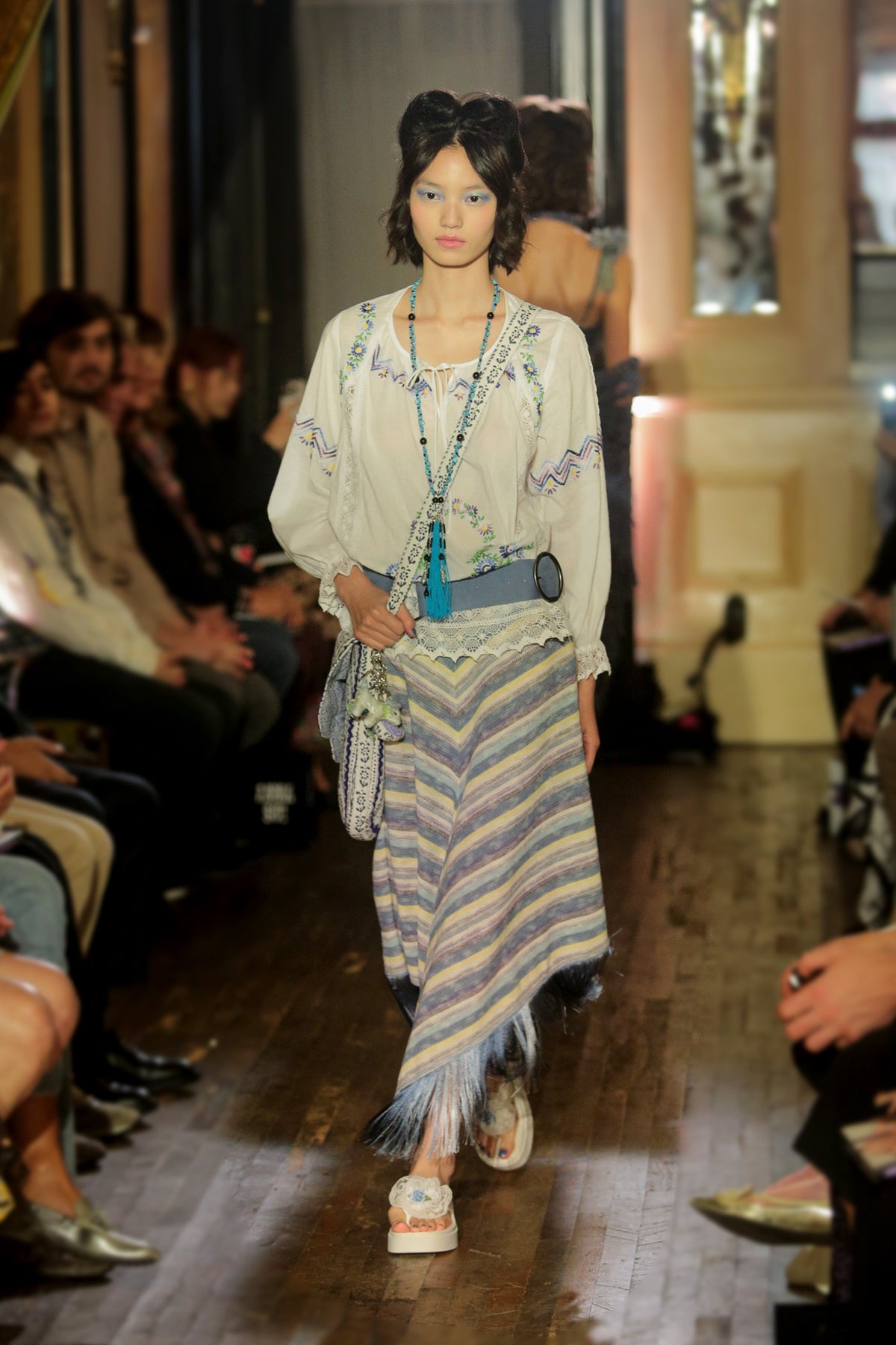 Suede Belt - Denim | Anna Sui