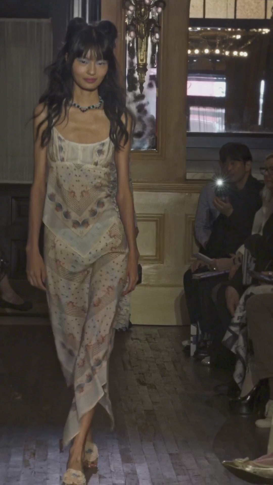 Heritage Scarf Print Chiffon Skirt | Anna Sui