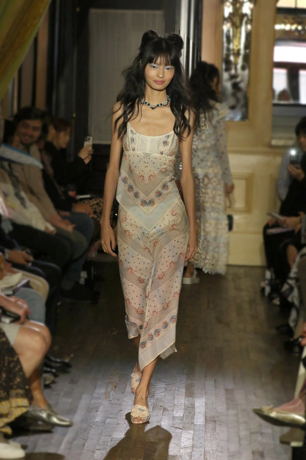 Heritage Scarf Print Chiffon Skirt | Anna Sui