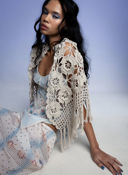 Heritage Scarf Print Chiffon Skirt | Anna Sui