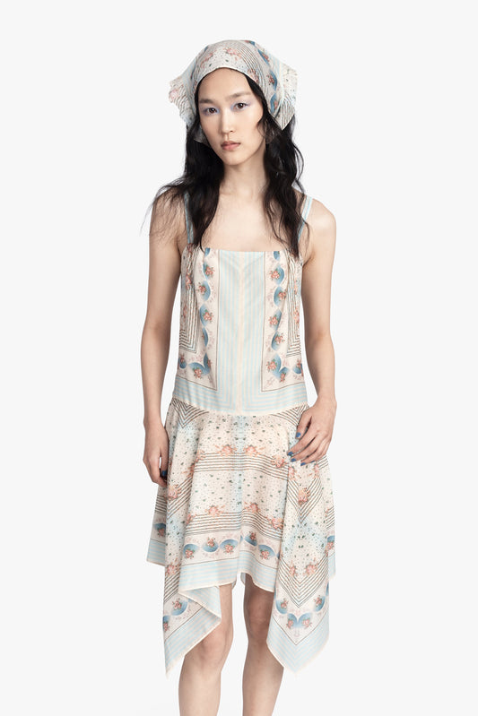 Heritage Scarf Print Dress | Anna Sui