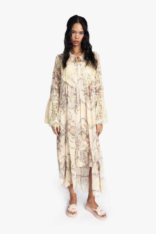 Spirit Bloom Chiffon Peignoir | Anna Sui
