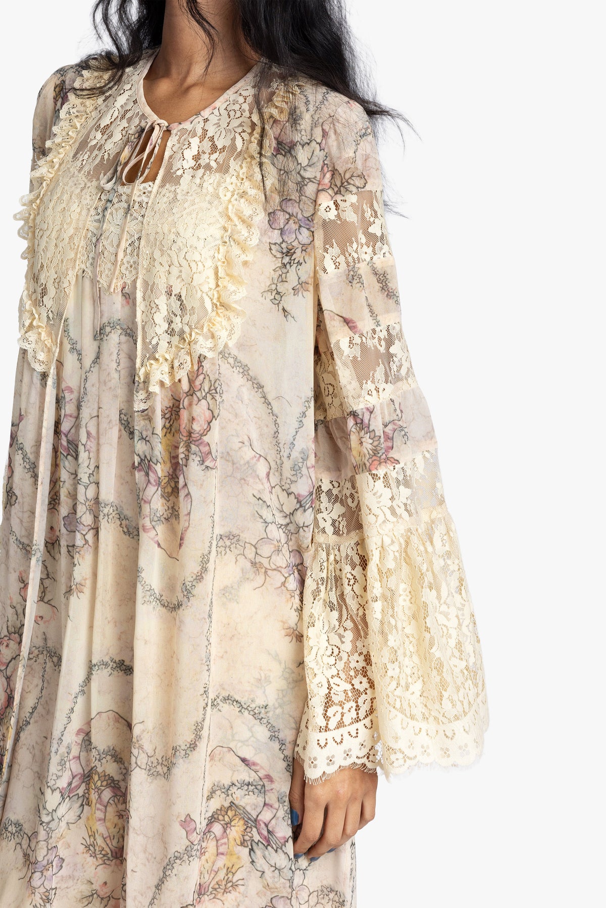 Spirit Bloom Chiffon Peignoir | Anna Sui