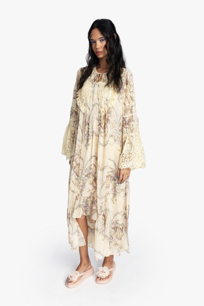 Spirit Bloom Chiffon Peignoir | Anna Sui