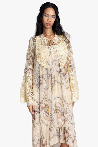 Spirit Bloom Chiffon Peignoir | Anna Sui