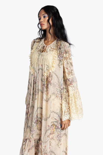 Spirit Bloom Chiffon Peignoir | Anna Sui