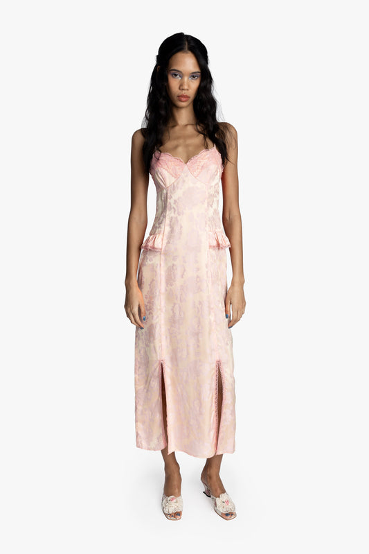 Damask Rose Brocade Slip Dress | Anna Sui