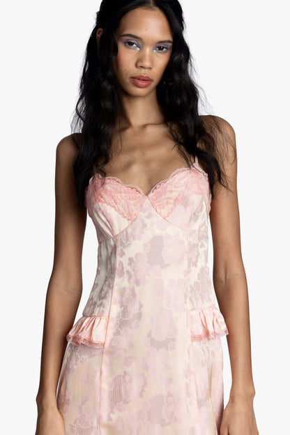 Damask Rose Brocade Slip Dress | Anna Sui