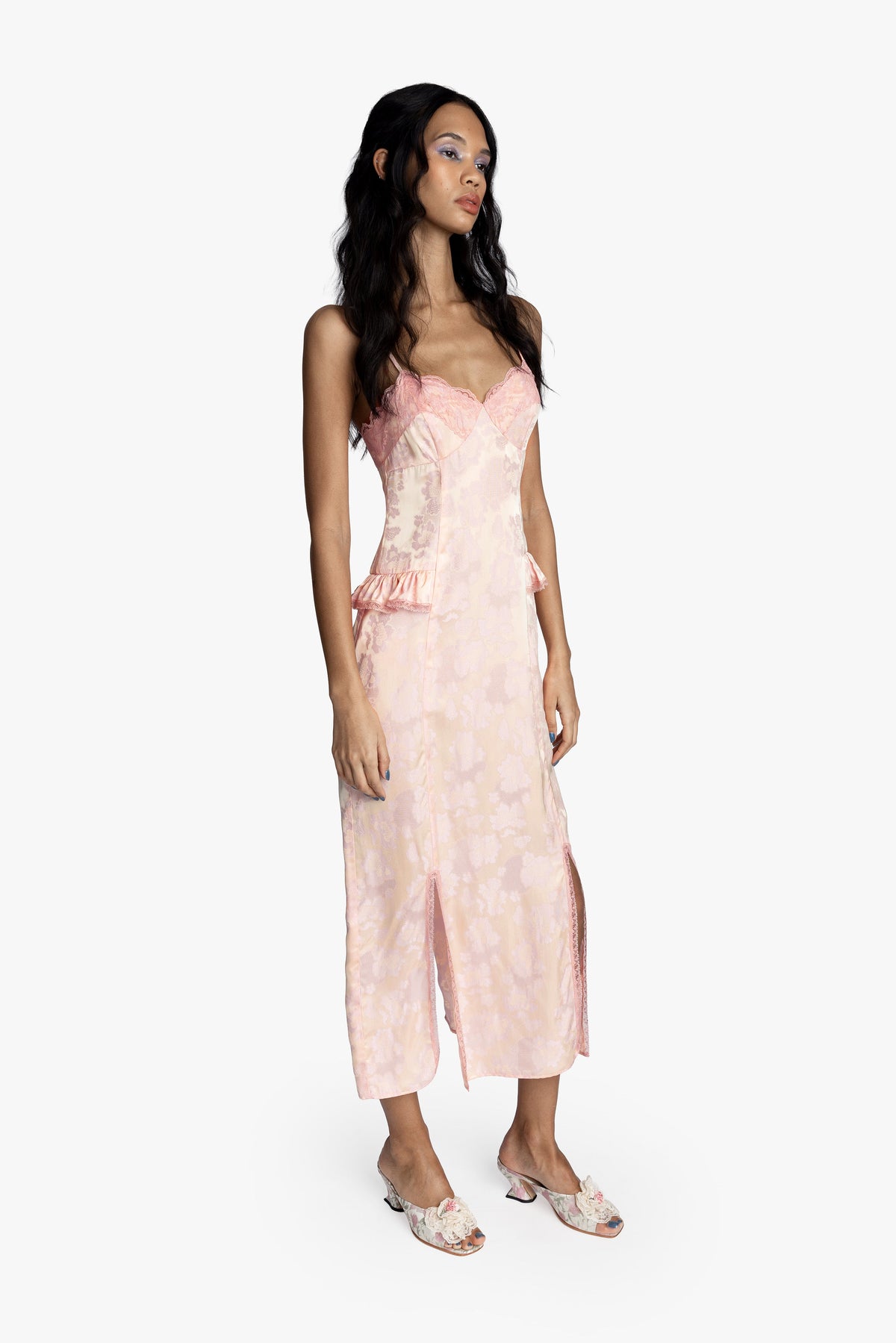 Damask Rose Brocade Slip Dress | Anna Sui