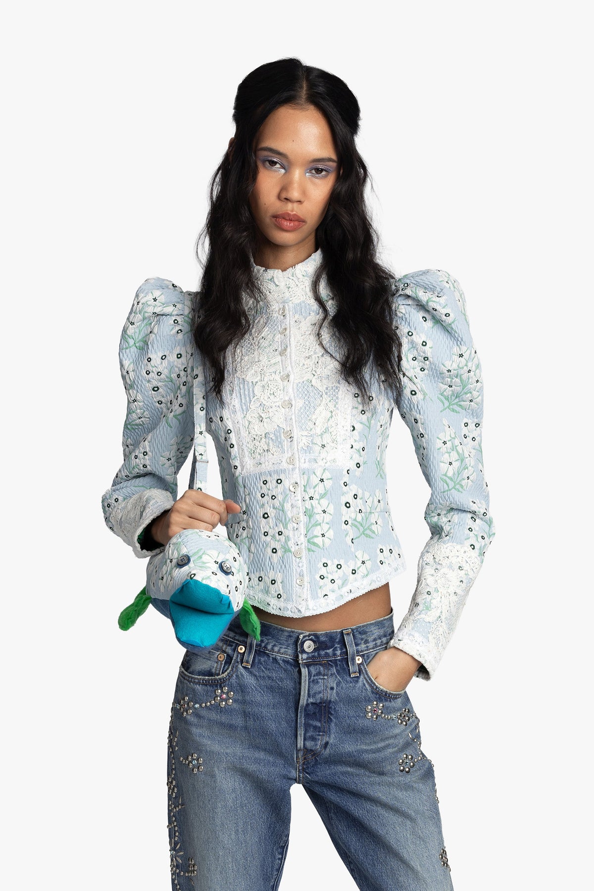 Morning Glory Brocade Victorian Jacket | Anna Sui
