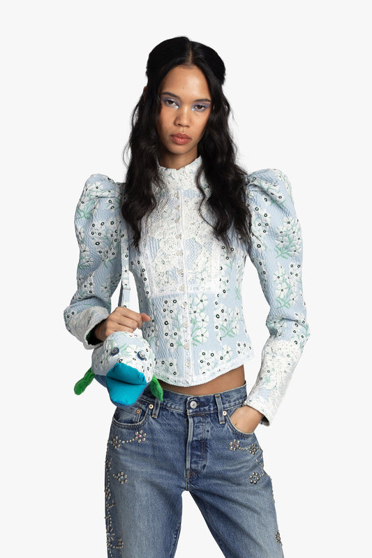 Morning Glory Brocade Victorian Jacket | Anna Sui