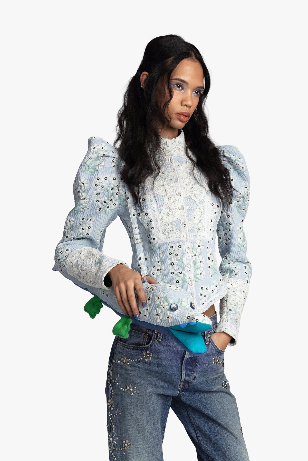 Morning Glory Brocade Victorian Jacket | Anna Sui