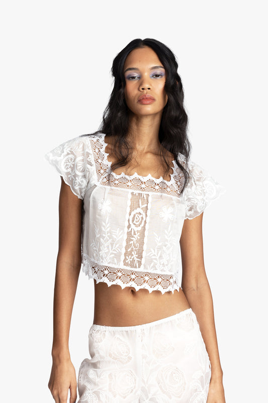 Cottage Rose Lace Top | Anna Sui