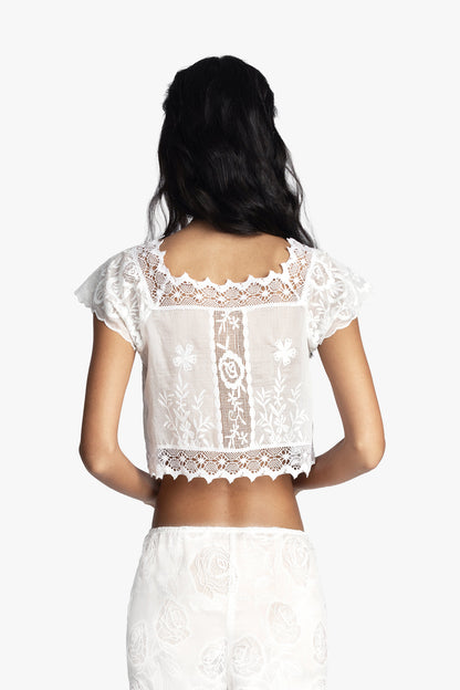 Cottage Rose Lace Top | Anna Sui