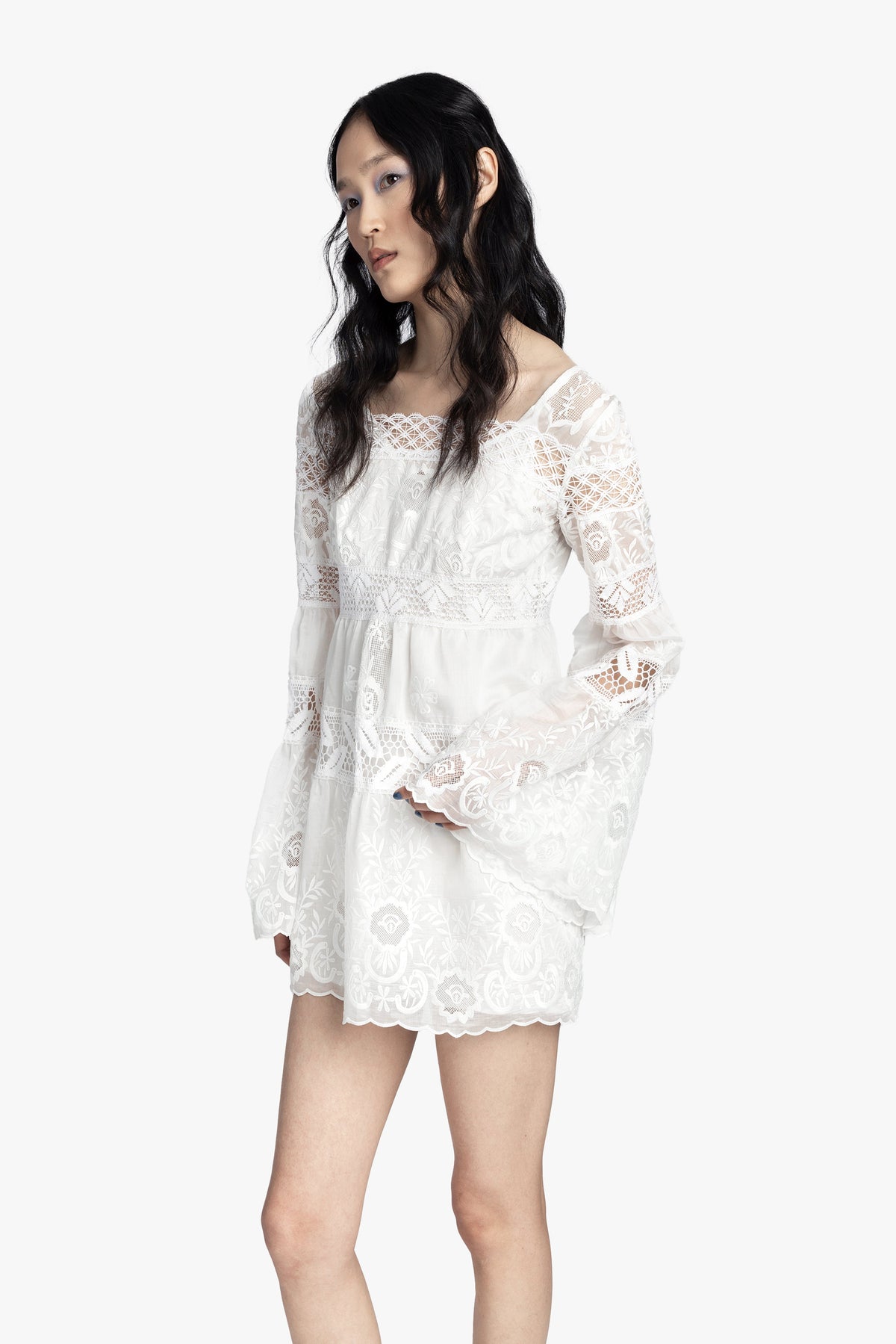 Cottage Rose Lace Mini Dress | Anna Sui