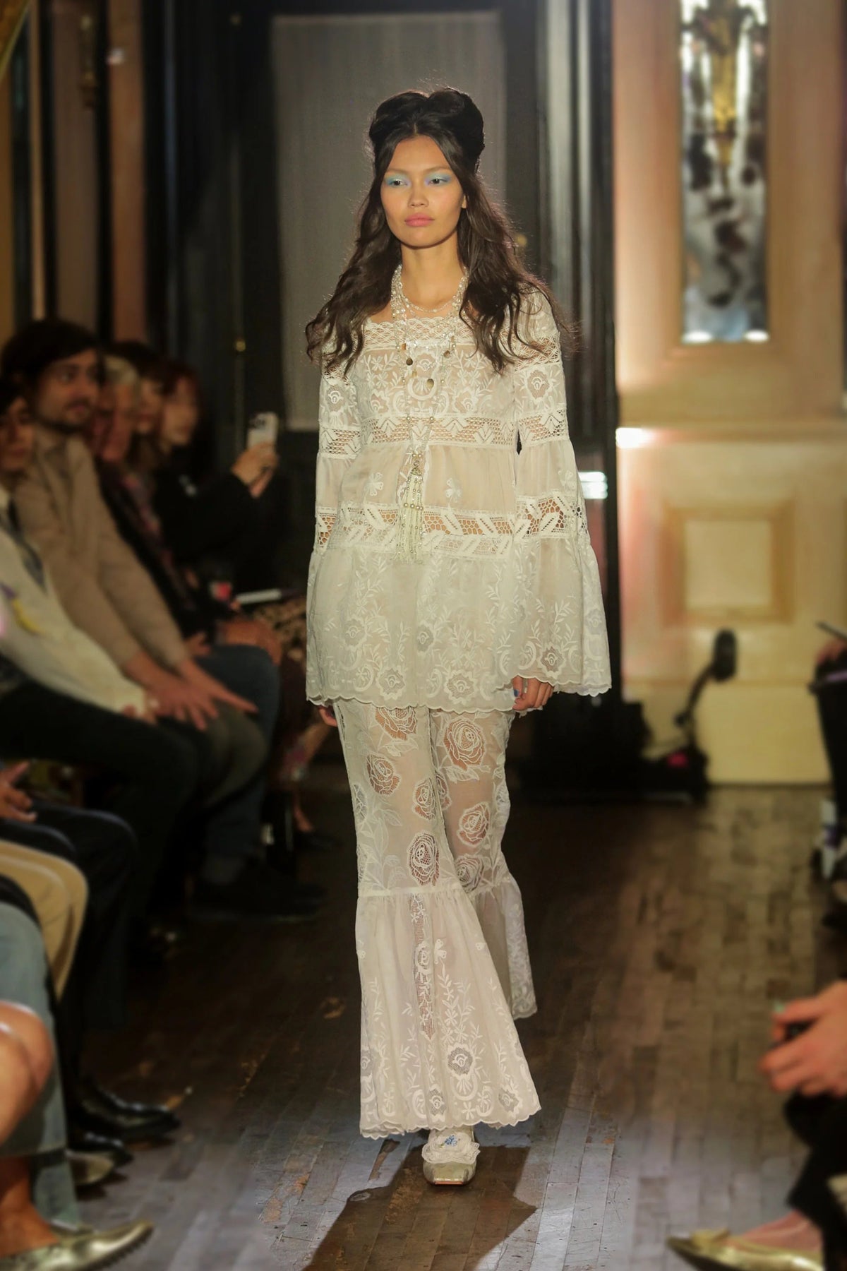 Cottage Rose Lace Mini Dress | Anna Sui