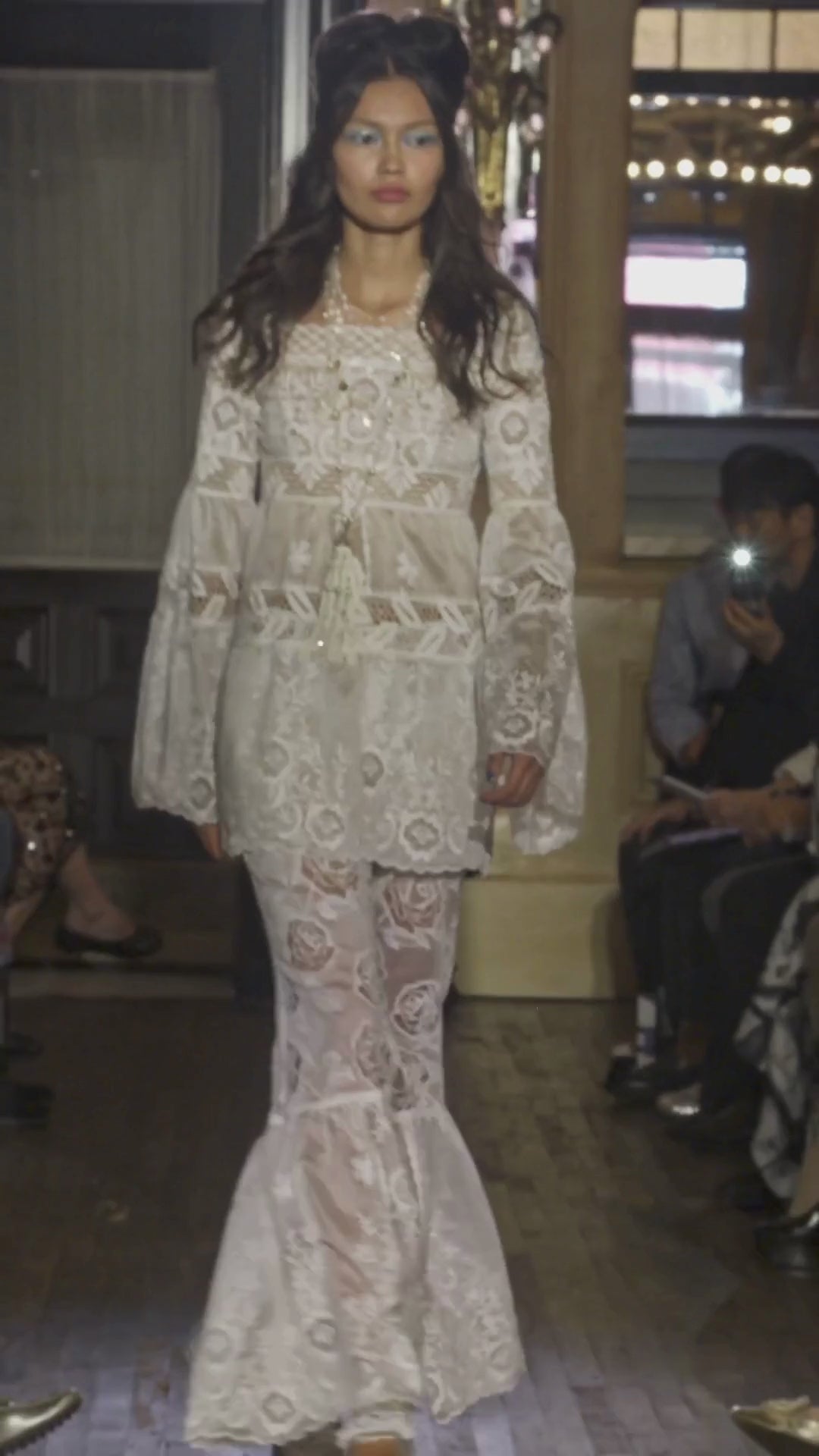 Cottage Rose Lace Mini Dress | Anna Sui