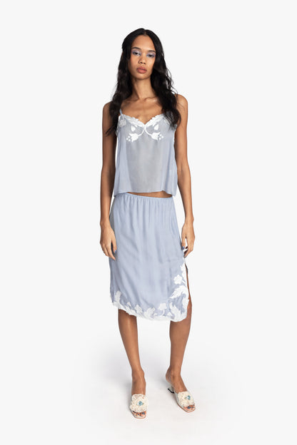 Nouveau Satin Applique Camisole | Anna Sui