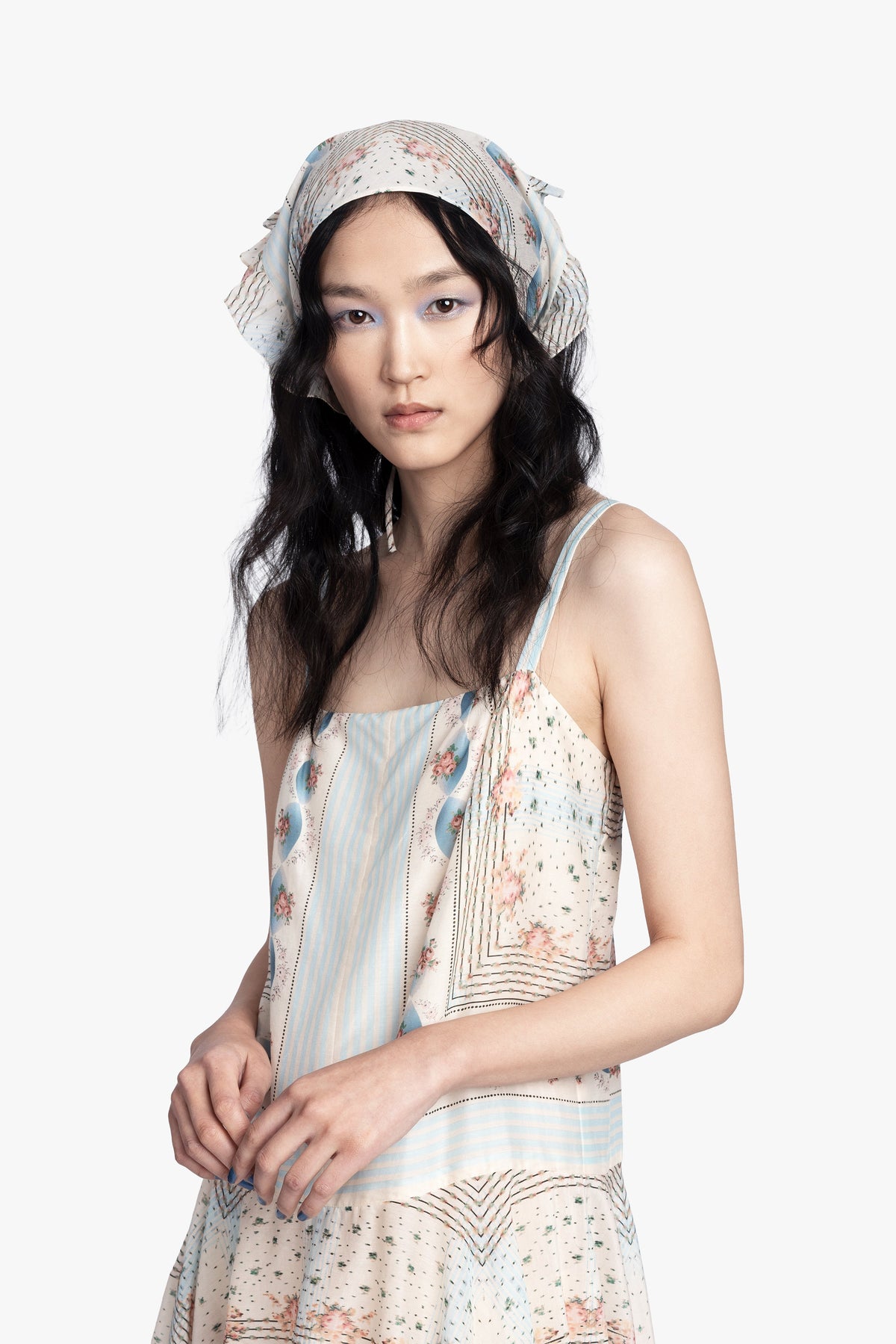 Heritage Scarf Print Chiffon Bandana | Anna Sui