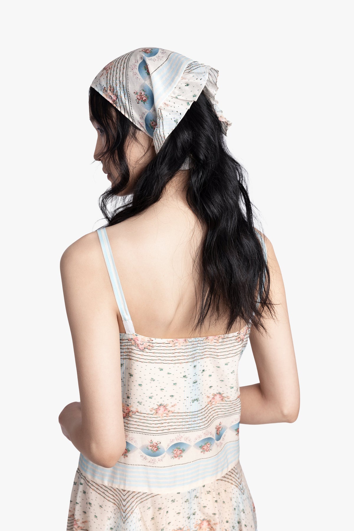 Heritage Scarf Print Chiffon Bandana | Anna Sui