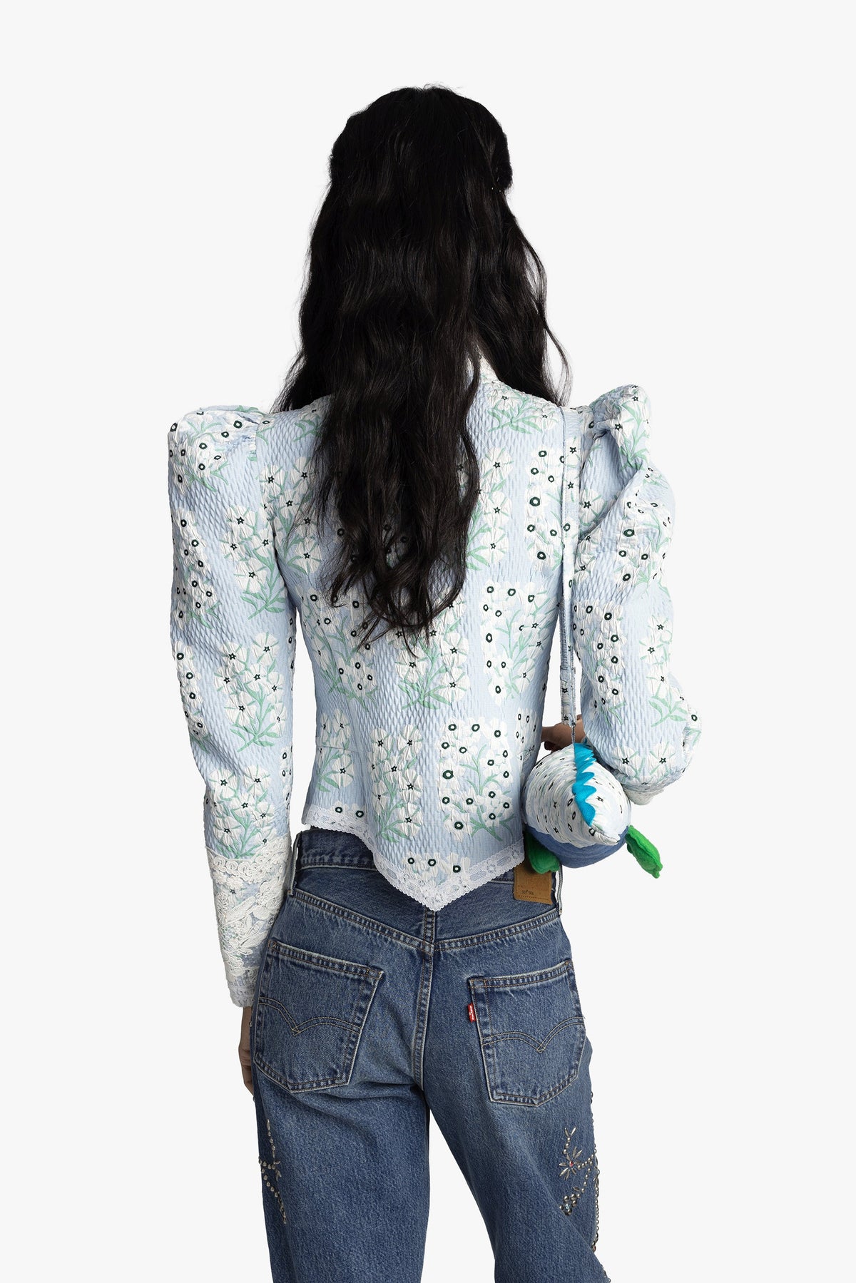 Alligator Bag- Sky Blue Multi | Anna Sui