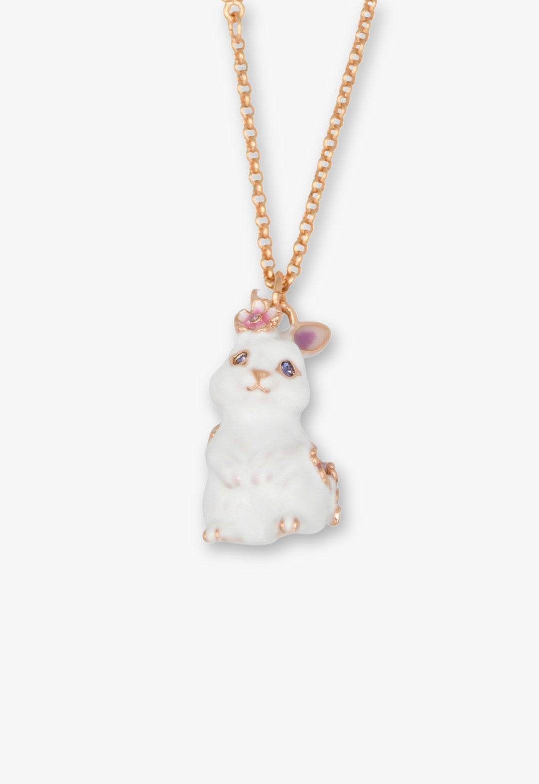 Blossom Bunny Charm Necklace - Gold | Anna Sui