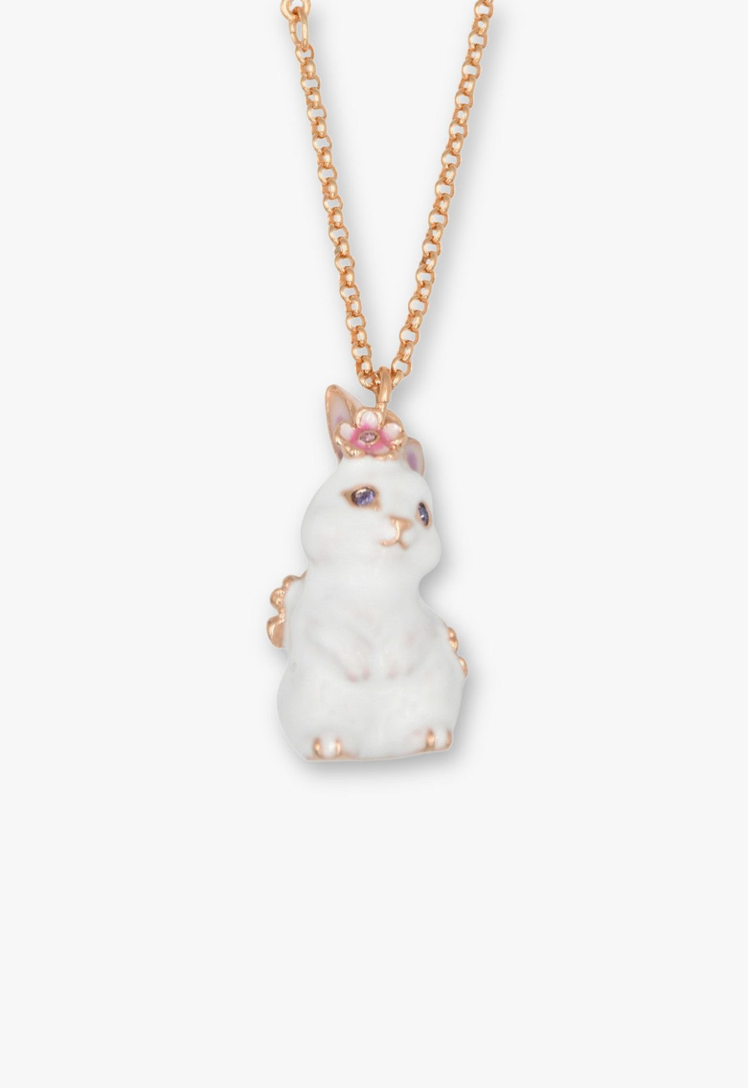 Blossom Bunny Charm Necklace - Gold | Anna Sui