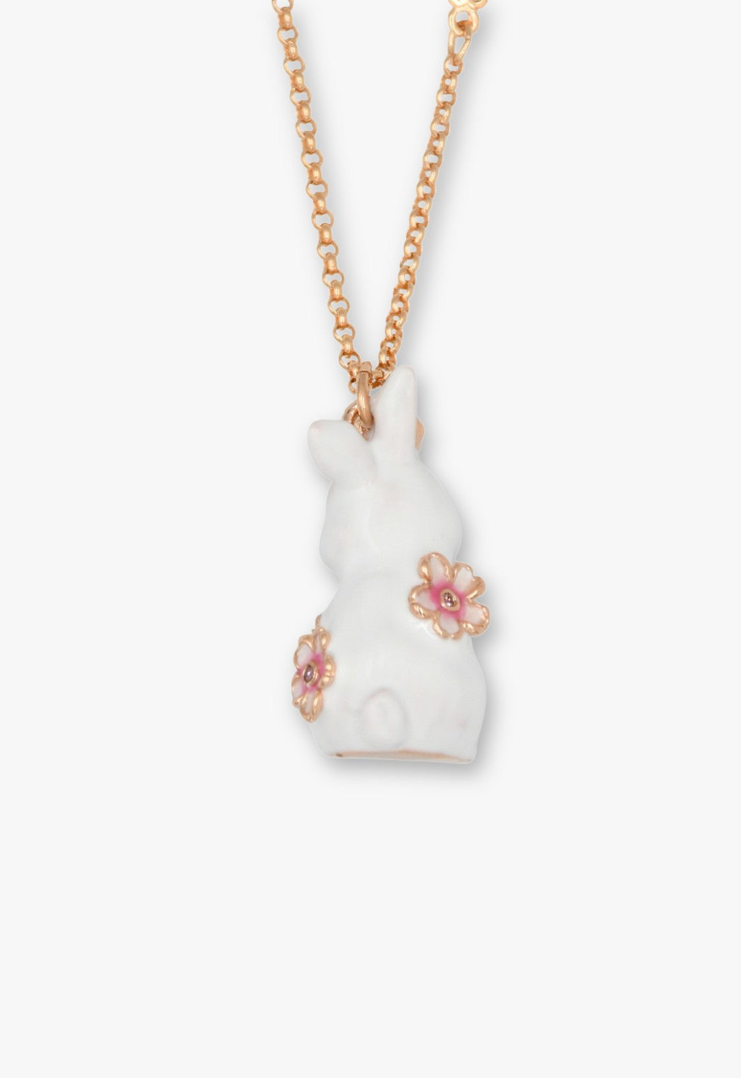 Blossom Bunny Charm Necklace - Gold | Anna Sui