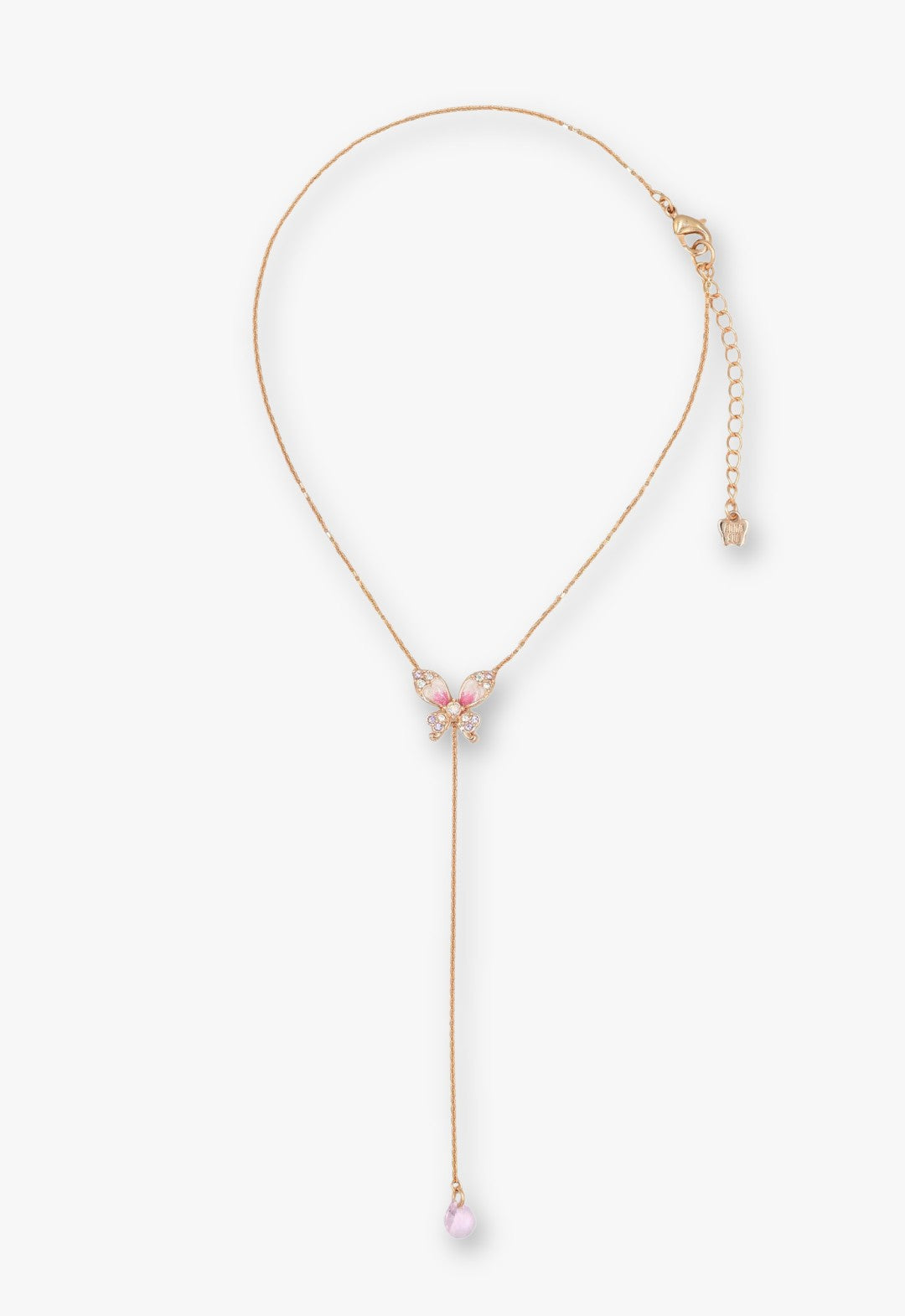Crystal Bloom Butterfly Necklace | Anna Sui