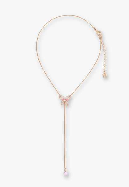 Crystal Bloom Butterfly Necklace | Anna Sui