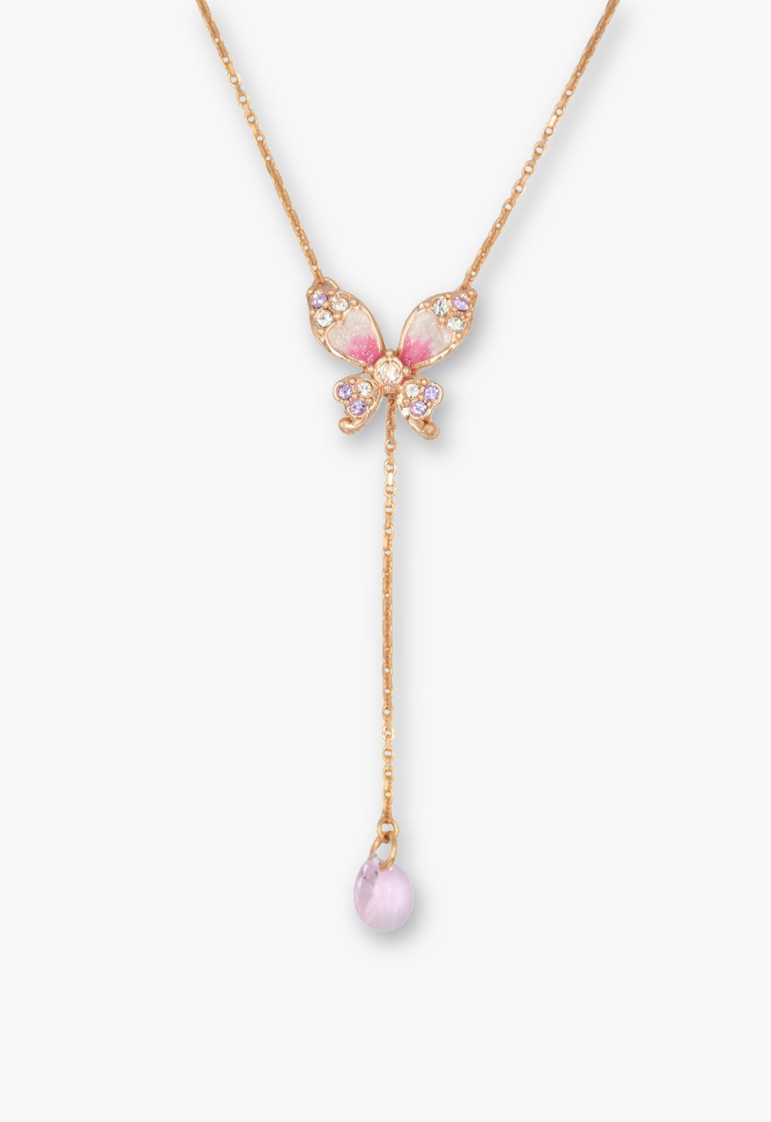 Crystal Bloom Butterfly Necklace | Anna Sui