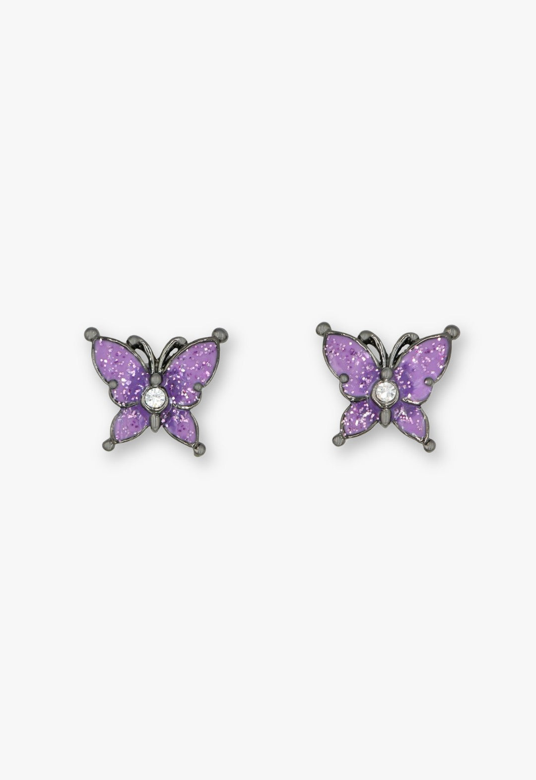 Twilight Gothic Butterfly Earrings - Gunmetal | Anna Sui