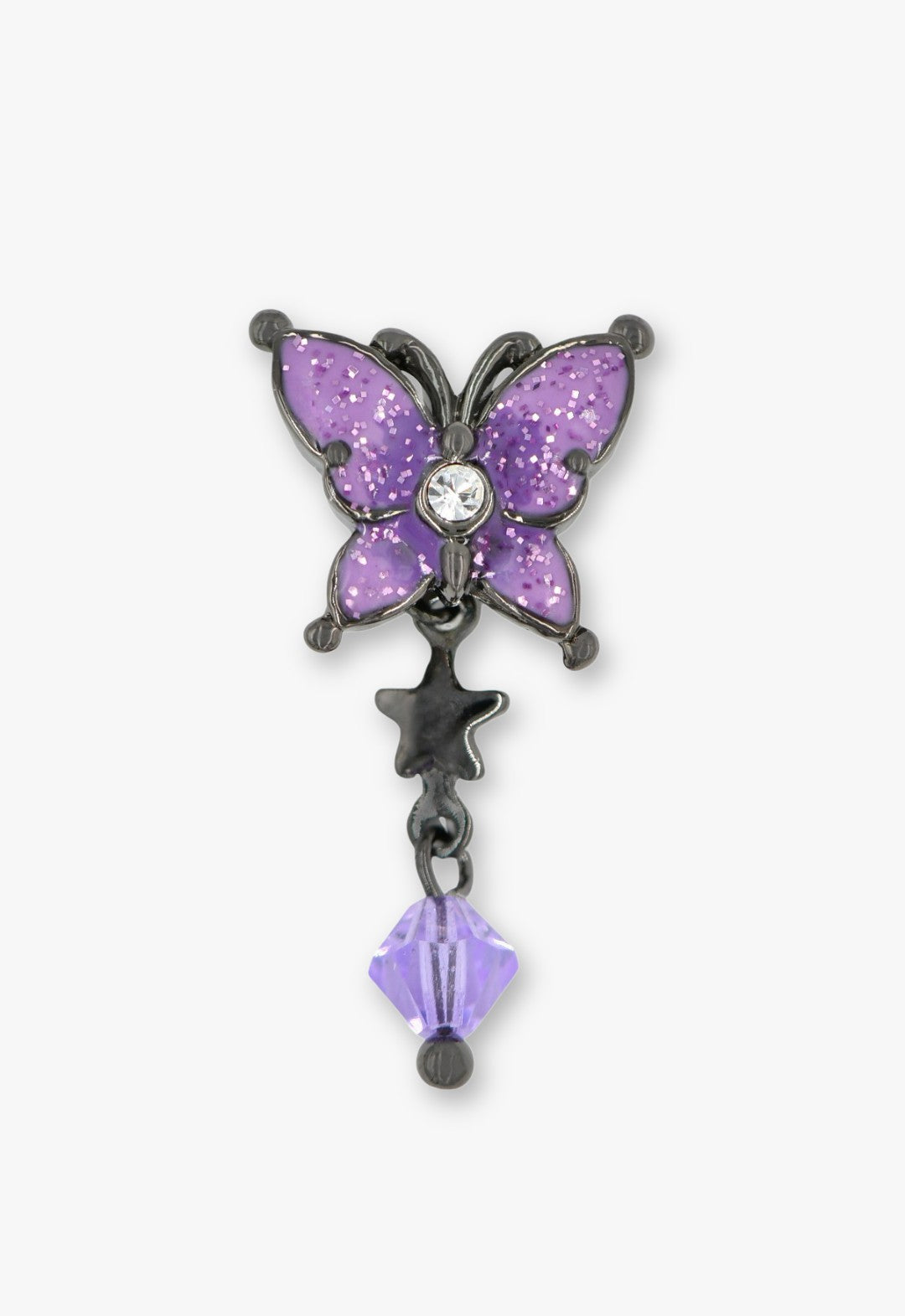 Twilight Gothic Butterfly Earrings - Gunmetal | Anna Sui