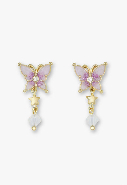 Twilight Butterfly Drop Earrings - Gold | Anna Sui