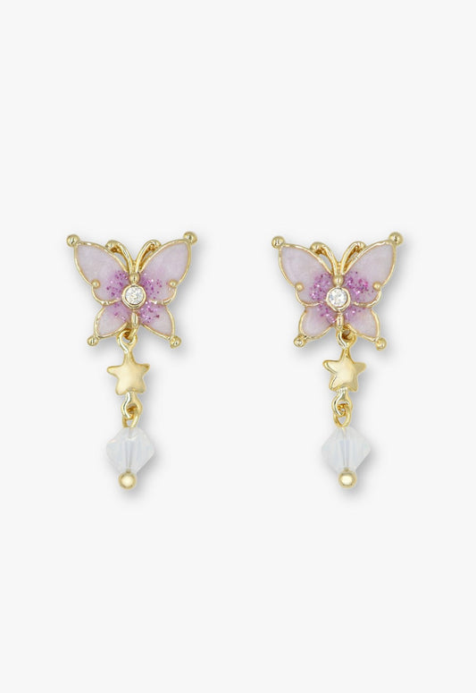 Twilight Butterfly Drop Earrings - Gold | Anna Sui