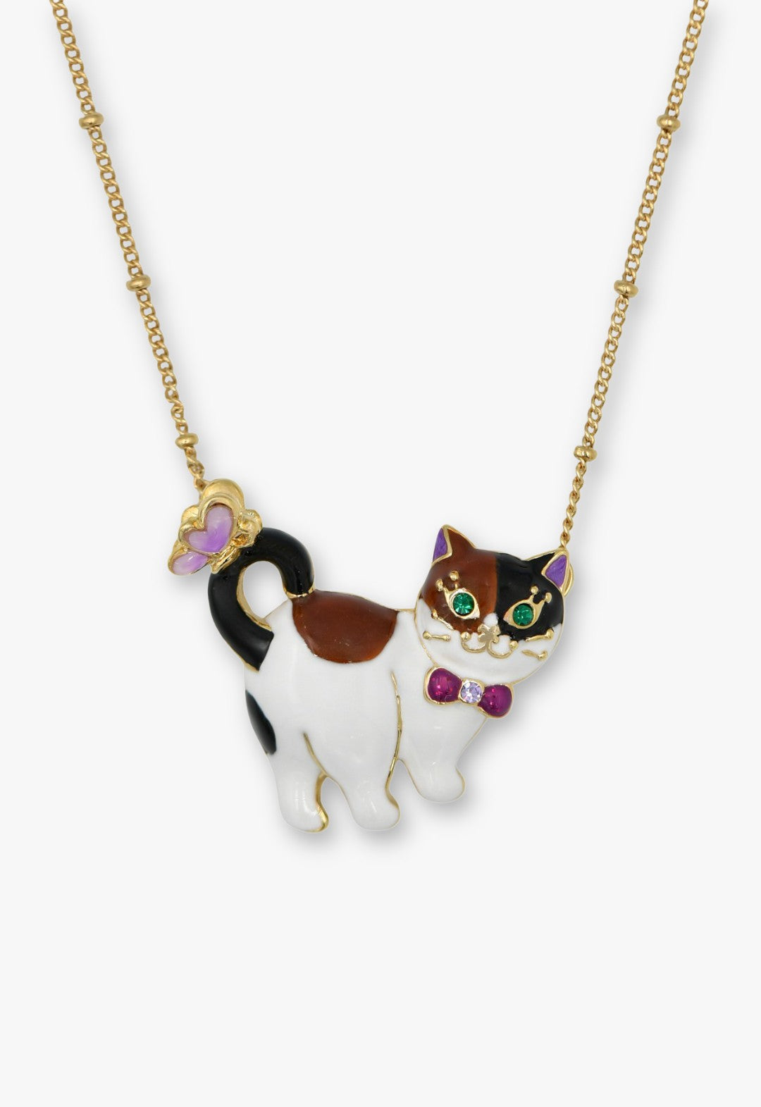 Calico Kitty Necklace - Gold | Anna Sui
