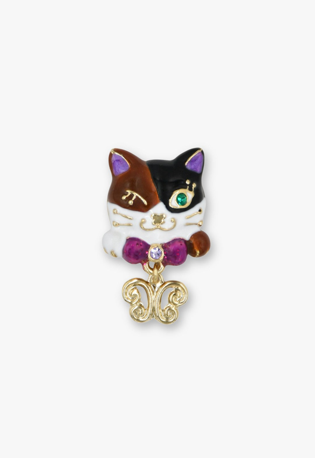 Wink & Wish Calico Cat Stud Earrings | Anna Sui