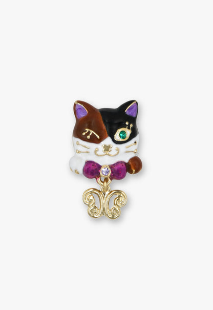 Wink & Wish Calico Cat Stud Earrings | Anna Sui