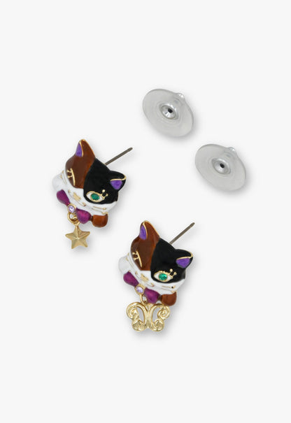 Wink & Wish Calico Cat Stud Earrings | Anna Sui