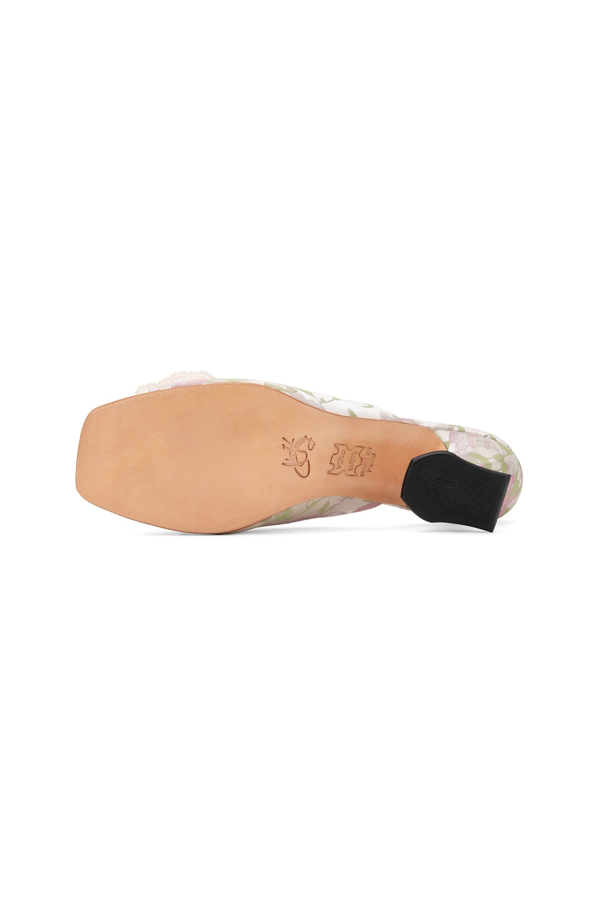 John Fluevog x Anna Sui Brocade Mules- Pink | Anna Sui