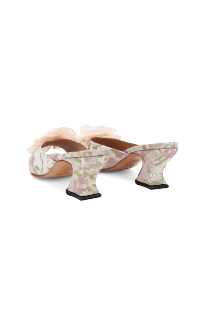 John Fluevog x Anna Sui Brocade Mules- Pink | Anna Sui