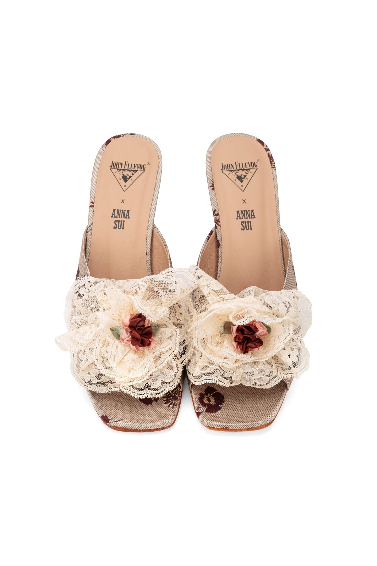 John Fluevog x Anna Sui Mules- Wildflower | Anna Sui
