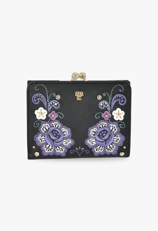 The Lullaby Wallet - Black | Anna Sui