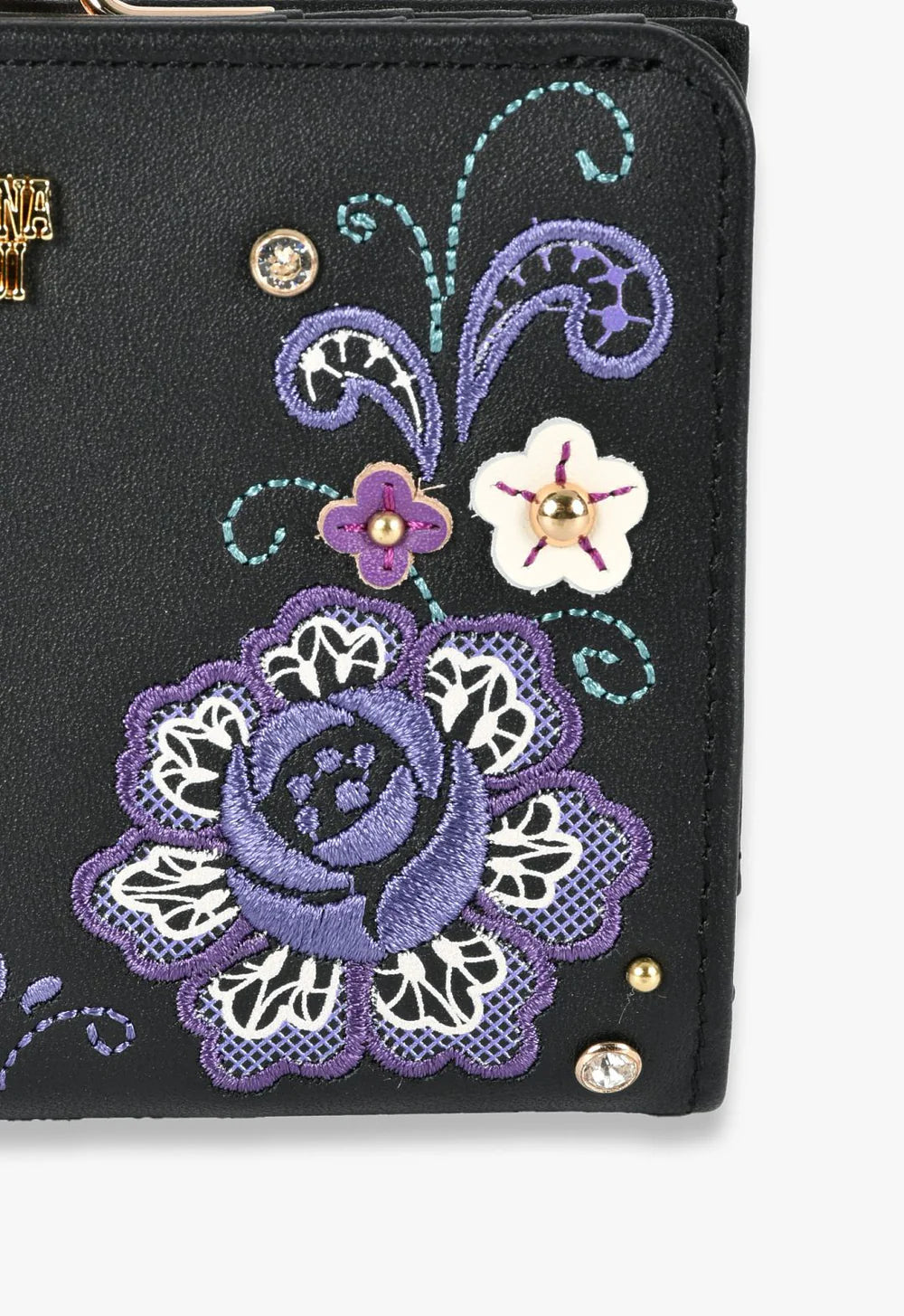 The Lullaby Wallet - Black | Anna Sui