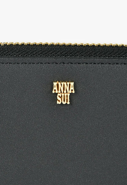 The Aria Wallet - Black | Anna Sui